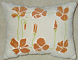 California Poppy Pillow