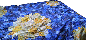 detail of star quilt